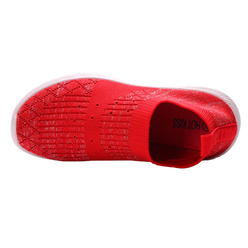 red colour casual shoes
