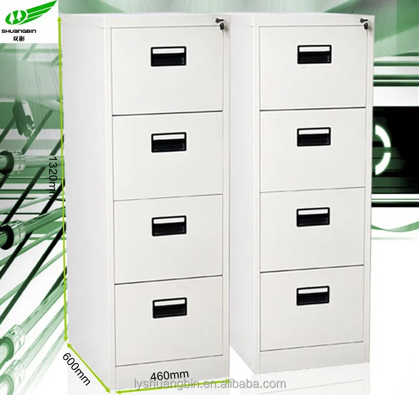 Derribar 4 Cajones De Archivador/blanco Cajón Archivo/archivadores