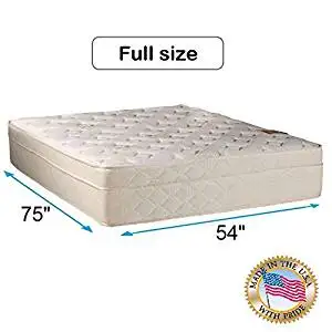 Beverly Hills Firm Foam Encased Eurotop (PillowTop) Full size 54"x75"x13" Mattress Only - Sleep System with Enhance Support- Fully Assembled, Knit Cover, Orthopedic by Dream Solutions USA