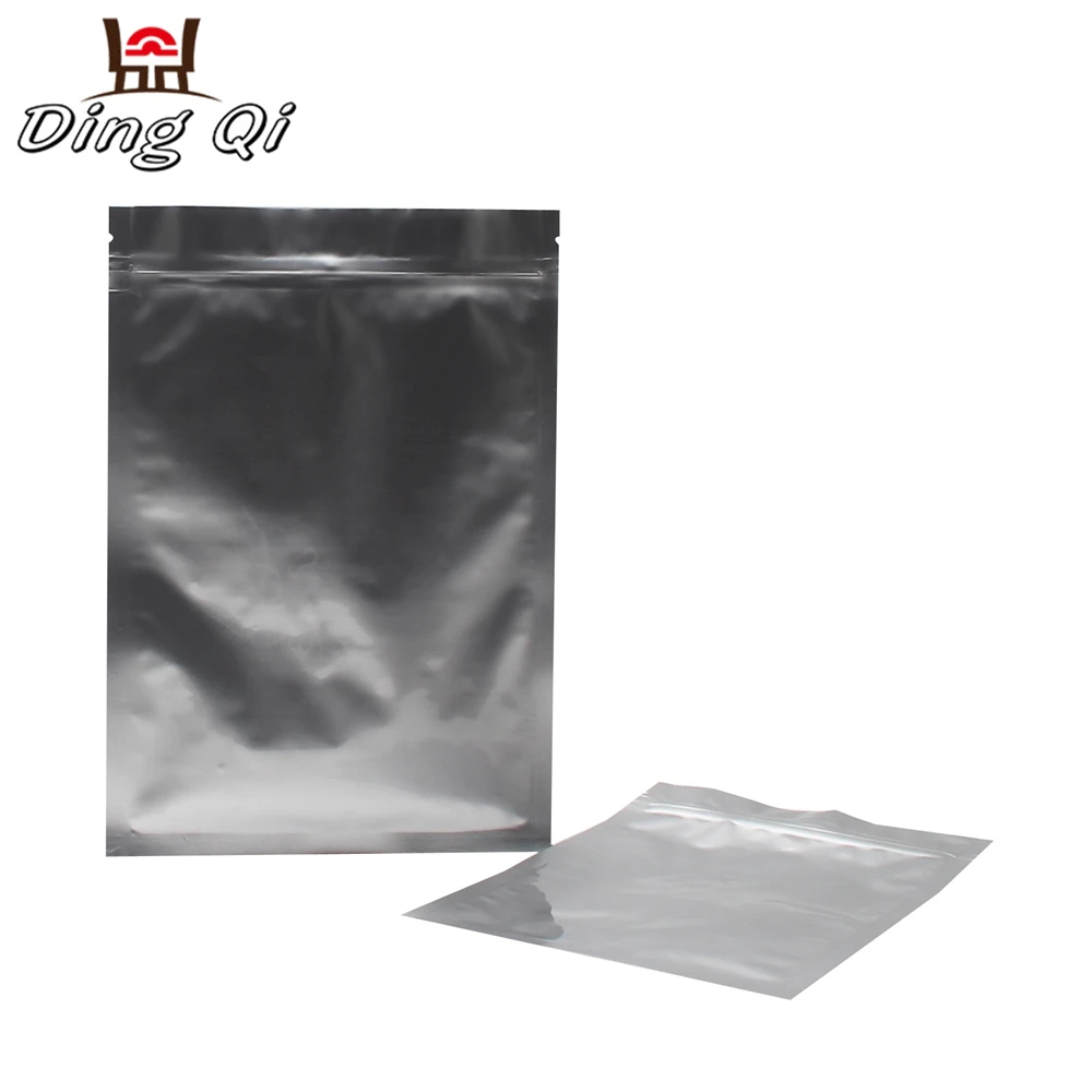 Stock three side seal aluminum foil pouch