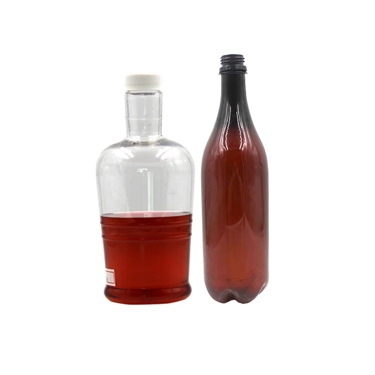 Manufacturer Long Neck 750ml Pet Beer Champagne Wine Plastic Bottles