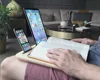 Wholesale Bamboo Portable Desk The Best LapDesk for Tablets and Smart Phones Multifunctional Bamboo Phone/Pad Stand
