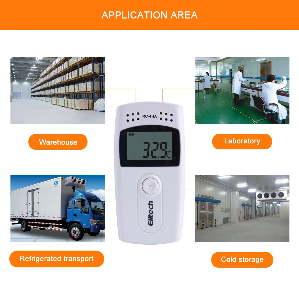 Rc-4ha Temperature Recorder Refrigerator Monitoring Recorder Data