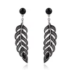 Delicate Lightweight Cutout Leaf Drop Dangles