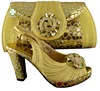 High quality new fashion nice italian party shoes and bags set on sale