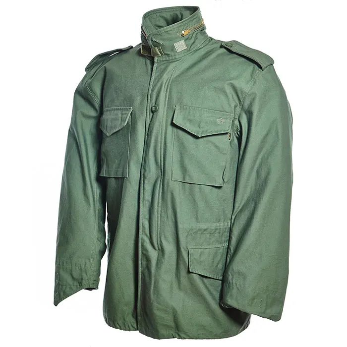 n/c waterproof outdoor battle suit olive green jacket m-65 army