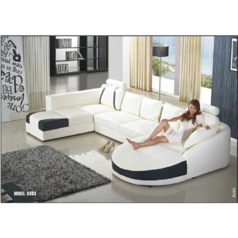 modern style white color customized size living room