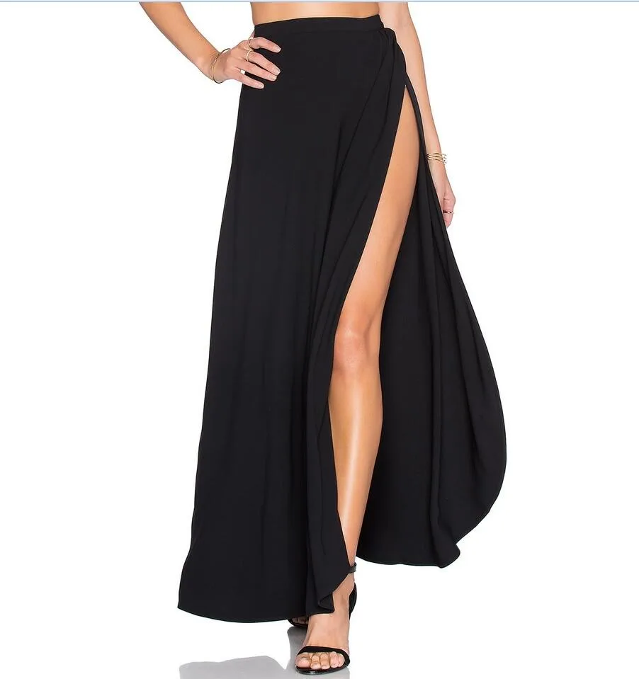 long skirts with slits on both sides