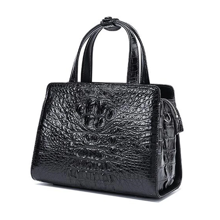 New arrival fashion design top quality exotic genuine crocodile leather handbag