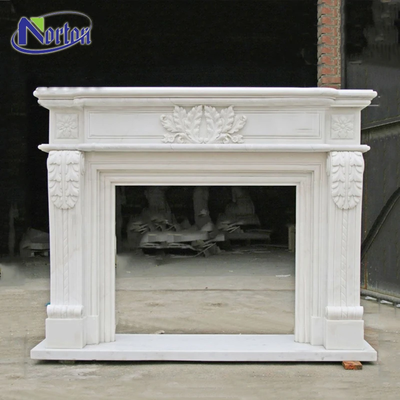 Factory Price Louis Xv French Style Marble Fireplace Surround Ntmf