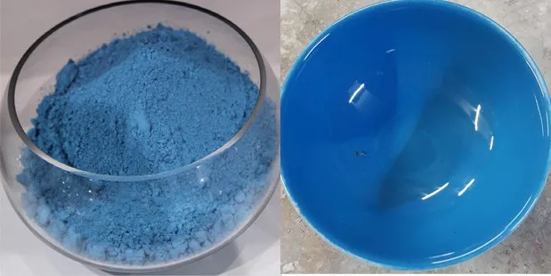 绿松石蓝色 502 陶瓷釉颜料餐具,瓷砖