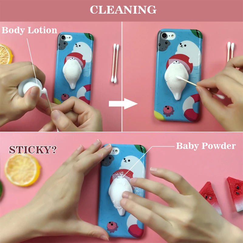 Squishy Phone Straps for iPhone Cute Mini Soft Silicone Squishy Toy Finger Pinch Squeeze Toy