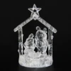 New Design Color Changing Nativity Scene Acrylic LED Musical with pray group