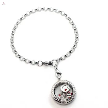 Floating Charm Locket Bracelet Hand Chain For Men Stainless Steel Floating Charm Locket Bracelet Hand Chain For Men Stainless Steel Mens Prices 2017