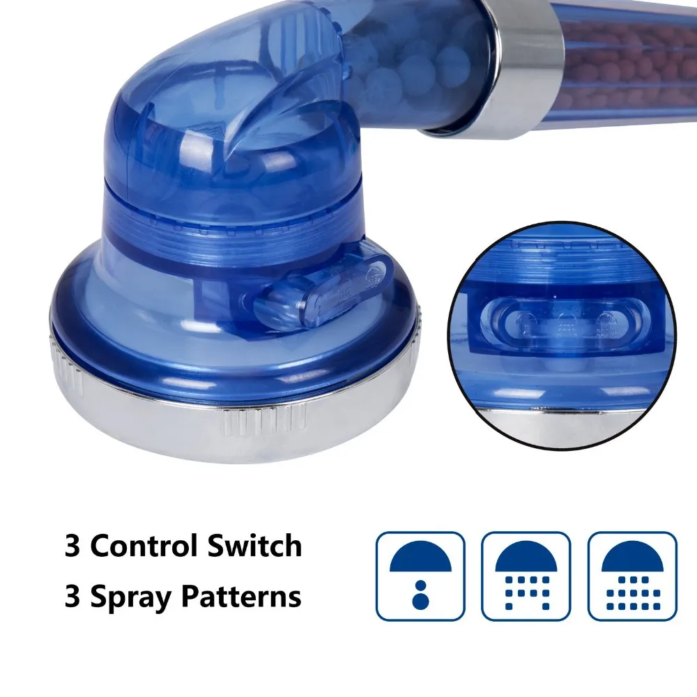 Homedec High Pressure Filtration Water Saving Handheld Shower Head