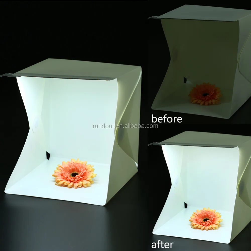Foto Studio Beleuchtung Portable Soft LED Licht Zelt Kit Box Falten ZP 