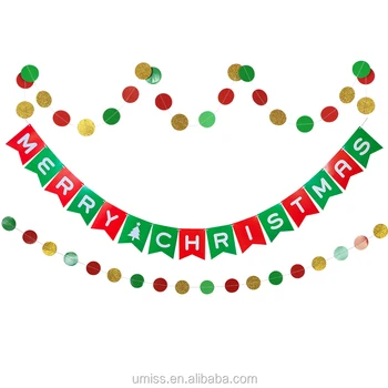umiss 2017 merry christmas decorative letter hanging banner green red gold paper garland - Christmas Letter Decorations umiss 2017 merry christmas decorative letter hanging banner green red gold paper garland - Christmas Letter Decorations
