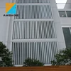 Fixed exterior motorized adjustable aluminium louver panel
