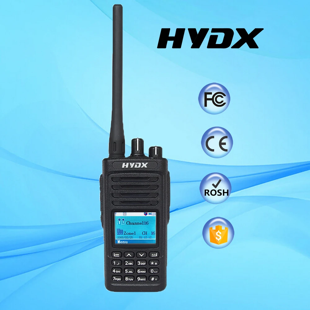 New Ambe+2 Vocoder Ip66 Walkie Talkie Dmr With Lcd Screen Hydx-d50 ...