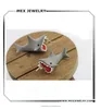 Cute Lovely Tiny Children's Kid's polymer clay shark earring