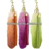 2017/2018 Gradient Color Fox Fur Tail With Leather Tassels
