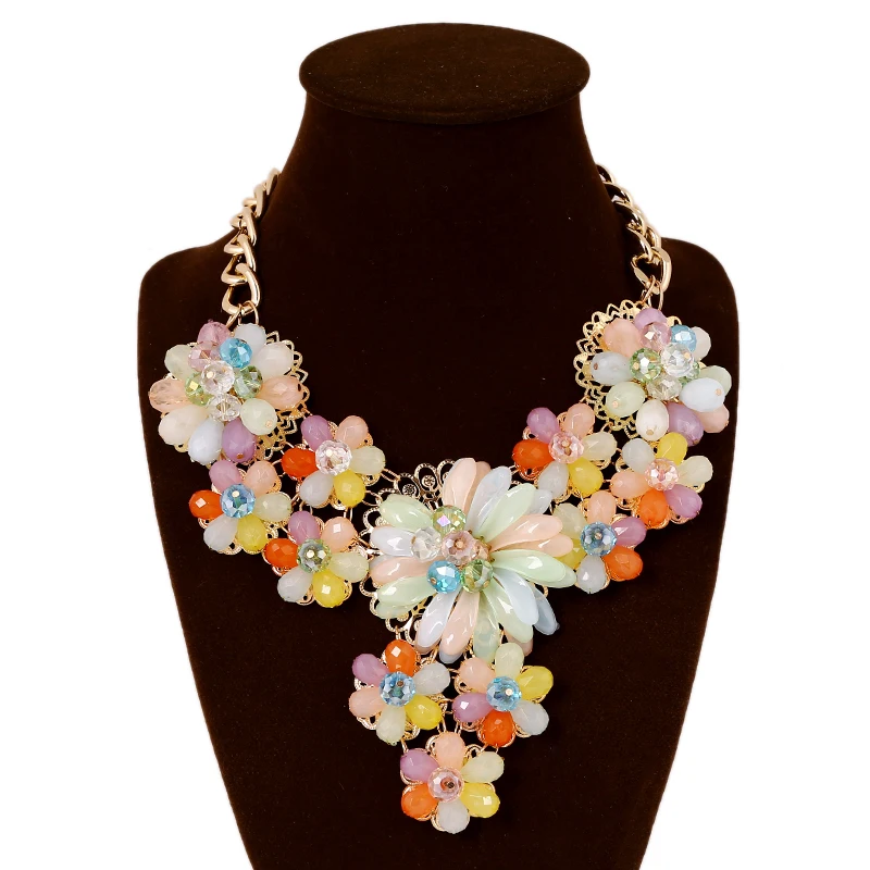 Factory Fashion Acrylic Flower Jewelry Necklace Buy Fashion Necklace
