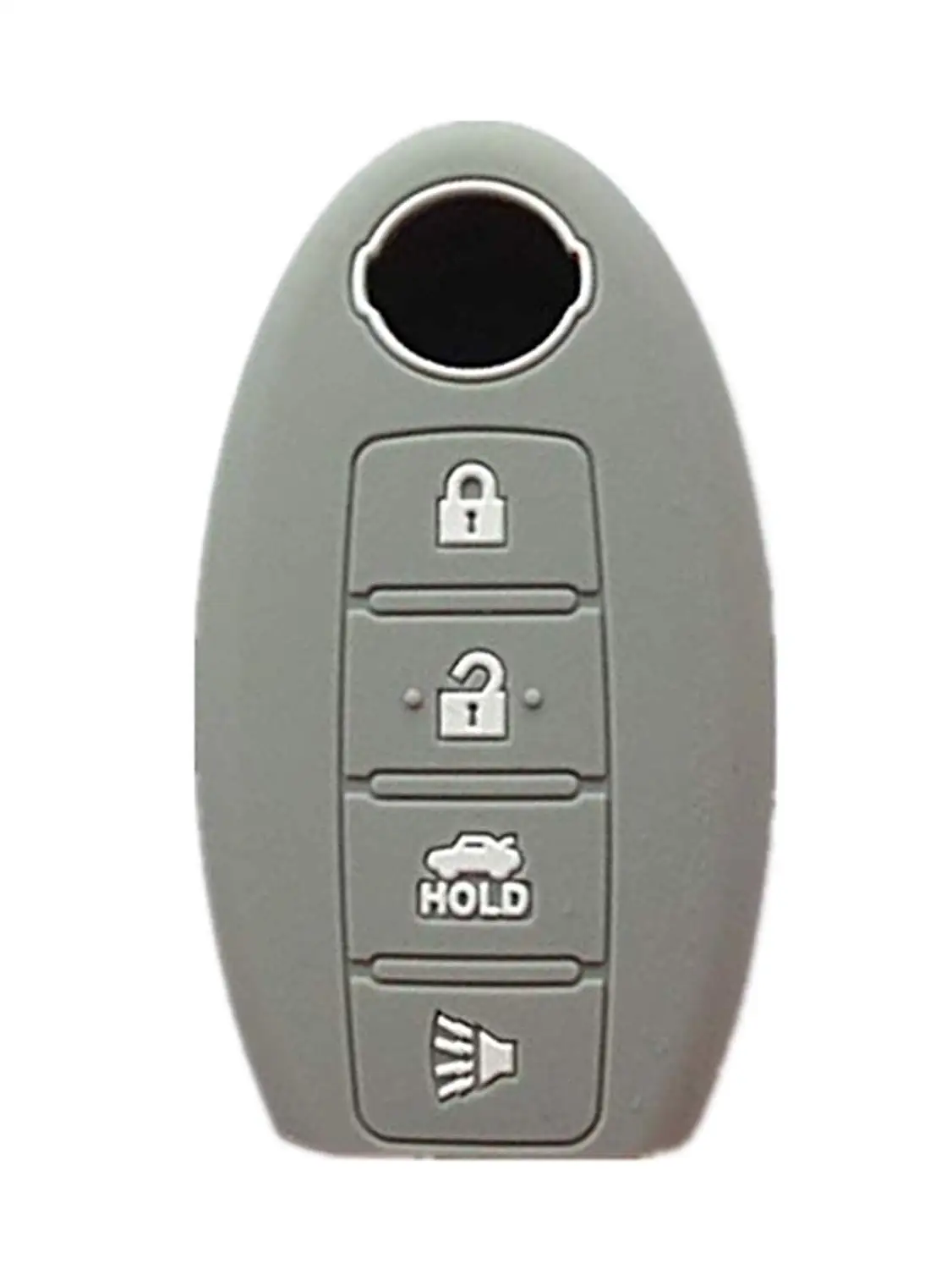 Rpkey Leather Keyless Entry Remote Control Key Fob Cover Case protector For 3 Button Nissan Pathfinder Rogue Versa Murano CWTWB1U729 285E3-EM30D