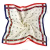 Bee Dots Print Women Square Silky Scarf, Waitress Kerchief Scarf