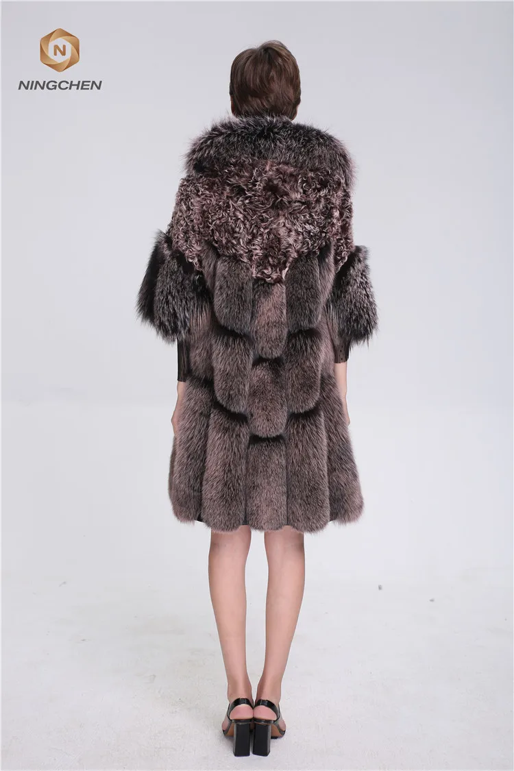 Winter New Fox Fur Vest Women Elegant Real Red Hooded Fox Fur 2017 Fashion Wholesale Women