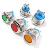 6/8/10/12/16/19/22/25mm Metal Stainless Steel LED Indicator Light with IP67 IK10 LED Signal lamp