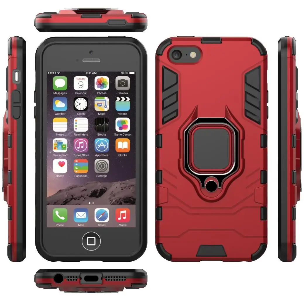 2019 Hot Sell Mobile Phone Case With Built In Kickstand For Iphone XSMAX Iphone XR XS X  5 6 7 8  PLUS