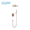 JOYEE rose gold shower bath kit high pressure handheld shower