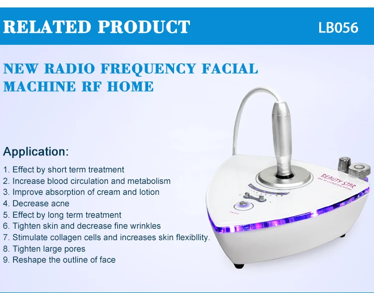 Radio Frequency RF Facial Machine For Face Lifting Skin Rejuvenation Wrinkle Remover