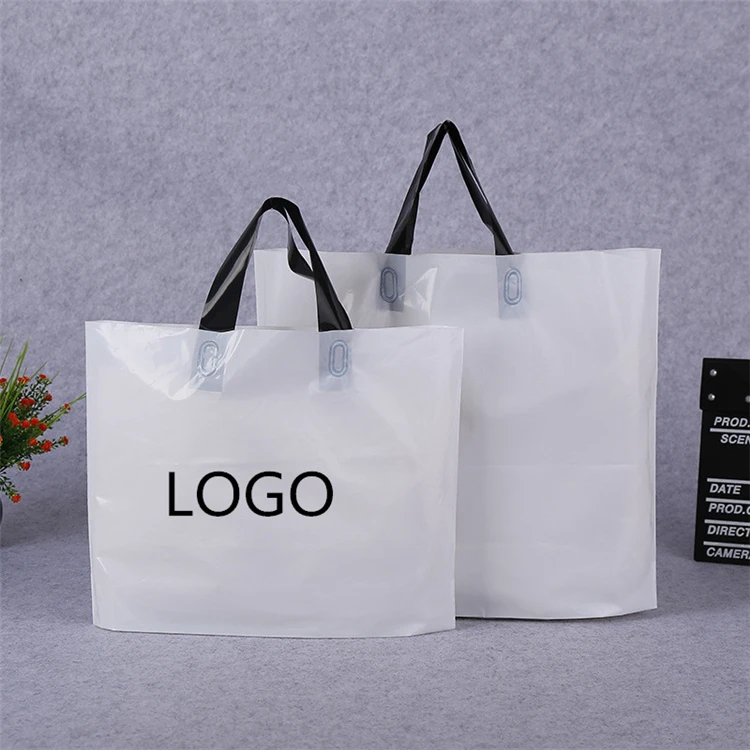 Promotion Gift Clear Black Plastic Tote Bags With Company Logo Design ...