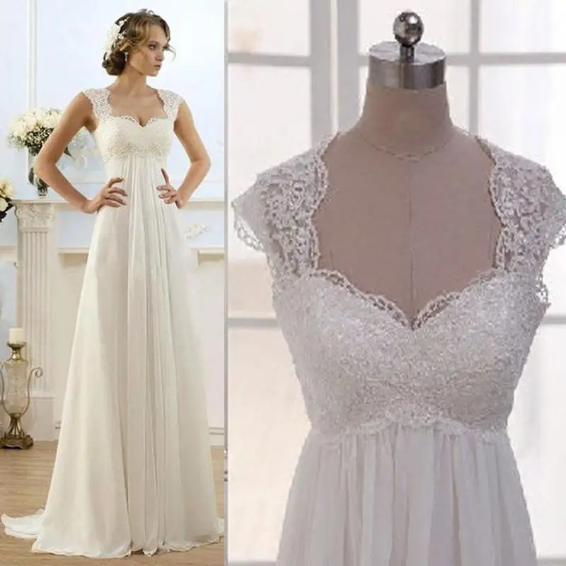 empire waist casual wedding dresses