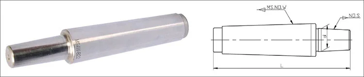 Morse Taper Standard Drill Chuck Arbors With Tang
