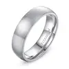 4mm/6mm/8mm engagement titanium men's fashion ring Brushed Dome Wedding Band Comfort Fit Size 4-14