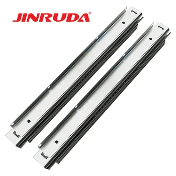 Custom Made Double Extension Drawer Slide 35mm Ball Bearing Silent