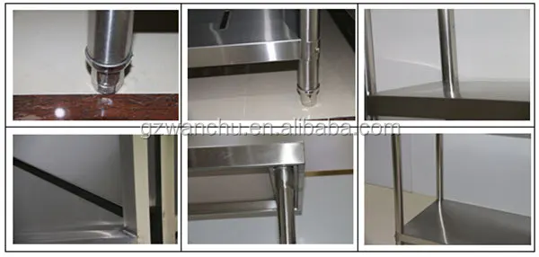 Mesa De Trabajo De Acero Inoxidable Con Altura Ajustable,Mesa De