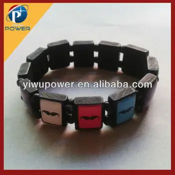 Wooden Mustache Picture Bracelets Bracelet Wooden Mustache Picture Bracelets