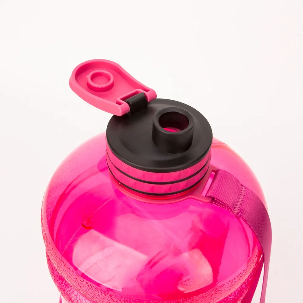 Half Gallon 2.2l Big Portable Bpa Free Glass Gym Sports Water Bottle