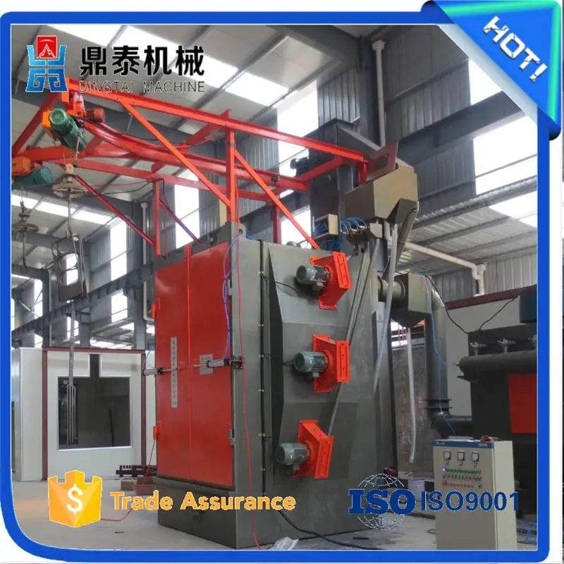 Heat-treated pieces hook type shot blasting machine, Electric hook type shot blasting machine dust cleaning equipment