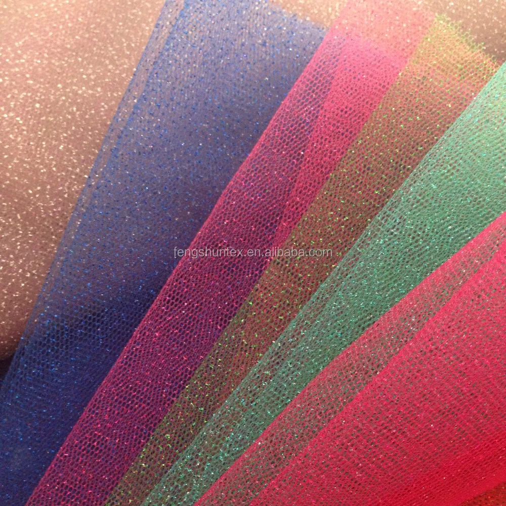 Hot Sale Christmas Decoration Glitter Shinny Tulle Fabric Buy Glitter