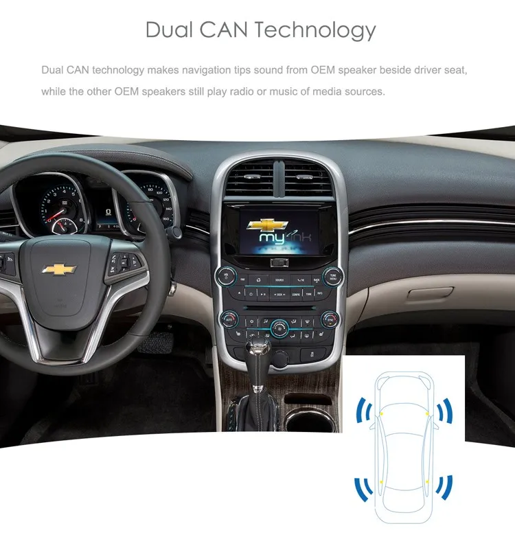 Excellent Multimedia Navigation Interface for GMC TERRAIN/Chevrolet Malibu and Camaro with HDMI and factory UI 10
