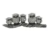 Group owls Spain style owls Customized Turkey Polyresin gray owl home decoration
