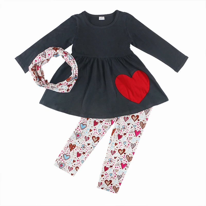 Wholesale Children's Boutique Clothing Set Girls Multi Layers Ruffles