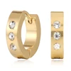 New Arrivals 2018 24k Solid Gold Plated Earring Jewelry Crystal Rhinestone Dangler Earrings
