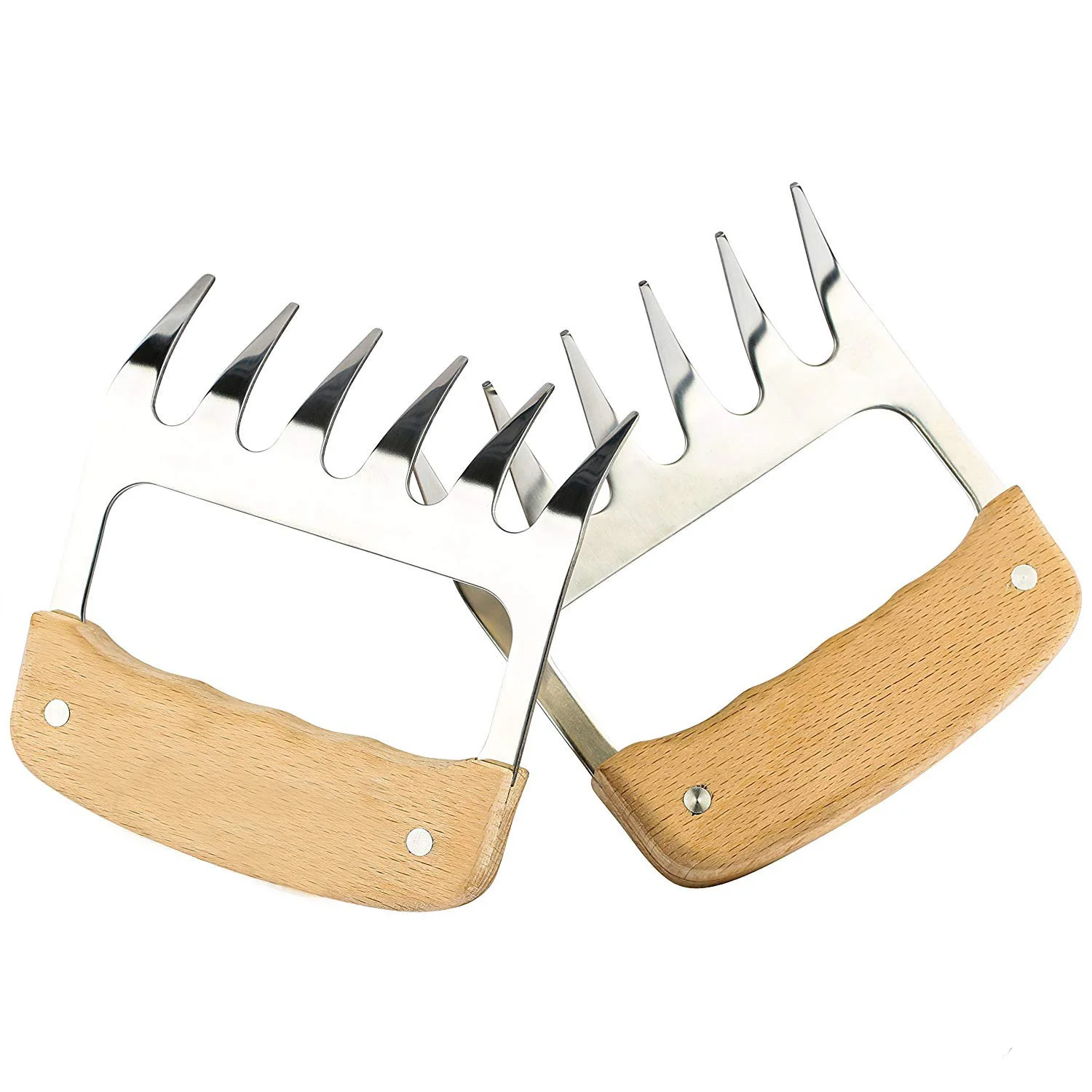 2 Pieces Stainless Steel Barbeque Meat Claw Shredder Bbq Forks
