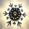 5W E14 Creative Snowflake Shape Acrylic Carve Shadow Warm White LED Wall Light led lighting