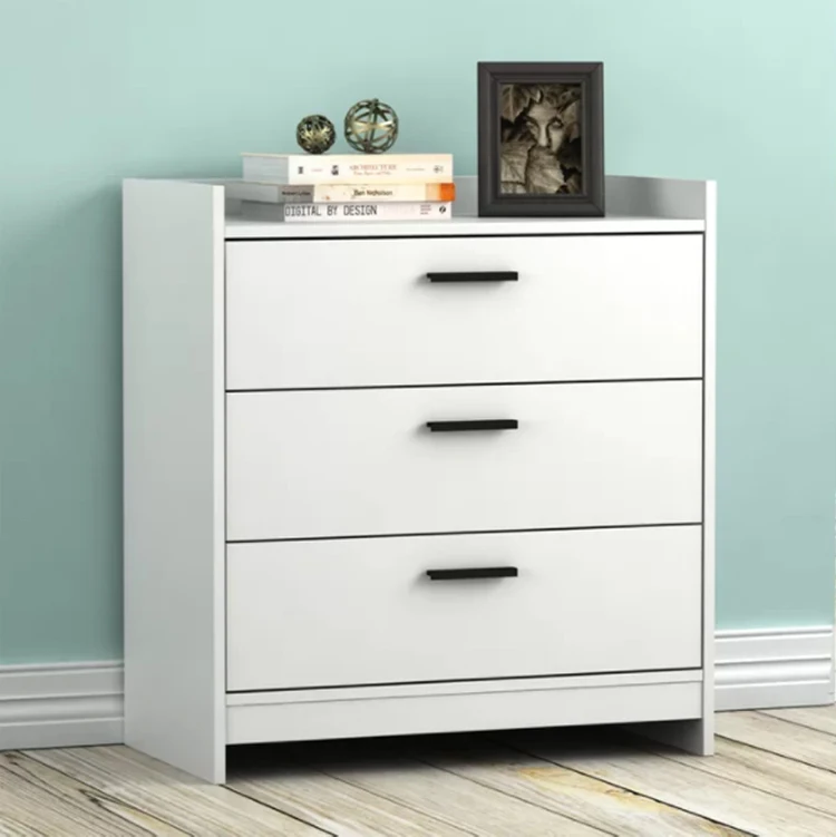 Bedroom Furniture Grey Vintage Cheap Small 3 Drawers Wooden Corner